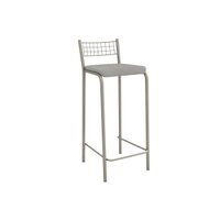 Banqueta Sala de Jantar Gênova 1B705NK Aço 1 Un Niquel/Boucle Cinza - Kappesberg