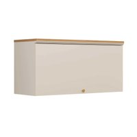 Armário de Cozinha Modulado Atena c/ 1 Porta Basculante 80cm Jequitiba/Off White Fosco - Linea Brasil