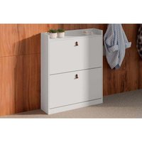 Armário Sapateira Solteiro Versa Home c/ 2 Portas Branco - Telasul