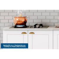 Cozinha Modulada Henn Americana 7 Peças (2Aéreos+2Balcões+1Paneleiro+2Complementos) C5P42 Branco-Henn