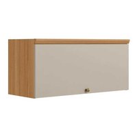 Armário de Cozinha Modulado Selene c/ 1 Porta Basculante 80cm Jequitiba/Off White Fosco - Linea Brasil