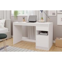 Mesa Computador Escrivaninha Mila c/ 1 Porta e 1 Gaveta Branco - Permóbili
