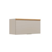 Armário Aéreo Cozinha Modulado Allure c/ 1 Porta Basculante 80cm Jequitiba/Gris Fosco - Linea Brasil