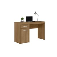 Mesa Computador Escrivaninha Vitória c/ 1 Porta e 1 Gaveta Amêndola Touch - Demóbile