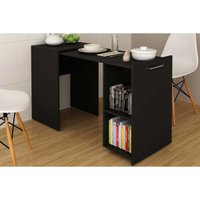 Mesa Multiuso Casal Retrátil ME4170 c/ 2 Nichos Preto - Tecno Mobili