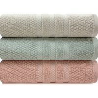 Jogo de Toalha Vanilla Extra Soft em Algodão Com 3 Peças Banho Buddemeyer
