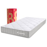 Colch&atilde;o Solteiro Duo Ortop&eacute;dico D33 &agrave; V&aacute;cuo 88x188x17cm BF Colch&otilde;es