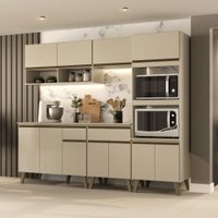 Armário de Cozinha Completa Atlanta Studio Amêndoa