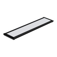 Luminária Led Taschibra TL Slim 20 De Sobrepor 40W Bivolt Preta 4000K Luz Neutra - Preto