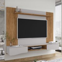 Painel para TV Até 65 Polegadas Albon 2 Portas Cinamomo/Off White - Pnr Móveis