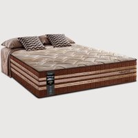 Colchão King com Espuma Látex 193x203x38 Robust Gel 220 Caramelo Cama inBox