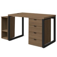 Conjunto Escritorio Industrial 3 Peças Frame Munique Kappesberg