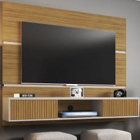 Painel para TV Até 60 Polegadas 2 Portas Dominique Cinamomo/Off White - Pnr Móveis