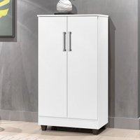 Armário Multiuso Haarlem 2 Portas 3 Prateleiras Branco - Pnr Móveis