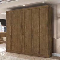 Guarda-Roupa Casal Eslovênia 6 Portas 4 Gavetas Jequitibá - Pnr Móveis