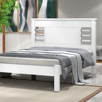 Cama de Casal Argélia Branco - Pnr Móveis