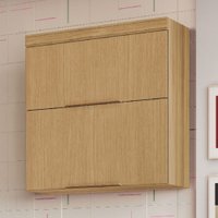 Armário Aéreo Cozinha 80 Cm Marquesa 2 Portas Nature - Nesher
