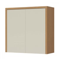 Armário Aéreo Cozinha Condessa 2 Portas 100% Mdf Carvalho/Greige - Nesher