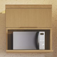 Armário Aéreo Cozinha 80 Cm Marquesa 1 Porta 100% Mdf 500975 Nature - Nesher