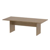 Mesa De Reunião Para Escritório 220x100cm Me4190 Amêndoa