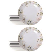 Jogo 12 Pratos Fundos 22cm Tramontina Magnólia Porcelana Sopas Risotos Caldos
