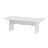Mesa De Reunião Para Escritório 220x100cm Me4190 Branco