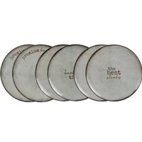 Jogo 6 Pratos Rasos Tramontina Porcelana 28cm Churrasco Rustic Mesa Posta