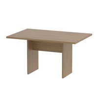 Mesa De Reunião Para Escritório 136x90cm Me4191 Amêndoa