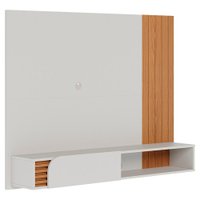 Painel Suspenso Tv 55 Pol 136 cm Jurere Off White Matte Freijo Colibri
