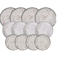 Jogo de Pratos 12 Peças Tramontina Floralis em Porcelana