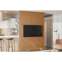 Módulo Ripado 180cm p/ Painel de Sala Nature Fosco - Linea Brasil