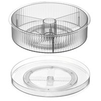 Kit 2 Organizadores Giratórios Multiuso 29cm e 31cm Dry Coza Temperos Maquiagens Cosméticos