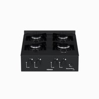 Fogao de Mesa 4 Bocas Venax Grand Petit Line Preto Gas Glp