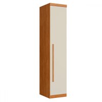 Guarda-Roupa Solteiro Facinium 1 Porta 4 Prateleiras Cinamomo/Off Arenas - Pnr Móveis