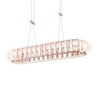 Lustre Pendente Nordecor Wavy Eni 2946 Ouro Champagne Led Bivolt 2700K