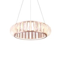 Lustre Pendente Nordecor Wavy 2944 Ouro Champagne Led Bivolt 2700K