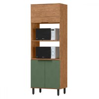 Torre Quente Cloe 3 Portas 100% Mdf Freijó/Jade Tto01 - Pnr Móveis