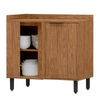 Balcão de Cozinha Cloe 100% Mdf 1 Porta Freijó - Pnr Móveis