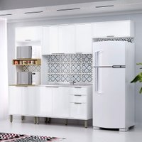 Cozinha Completa Alicia 10 Portas 2 Gavetas Branco Neve - Pnr Móveis