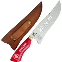 Faca Artesanal Internacional 10' Inox Cabo Resina Cortes Churrasco Carne Zanline