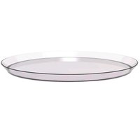 Kit 48 Bandejas Redondas 34cm Incolor Restaurante Bar Lanchonete Crippa Glassy