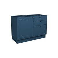 Balcão de Cozinha Évora PH 3117 c/ 1 Porta 3 Gavetas e Divisor de Talheres s/ Tampo 120cm Azul - Herval