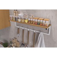 Prateleira de Cozinha Industrial LI042 Canela/Branco - Kappesberg