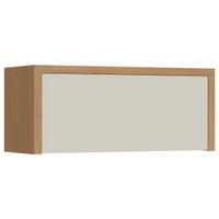 Armário Aéreo Cozinha Modulado Condessa c/ 1 Porta Basculante 80cm Carvalho/Cinza - Nesher