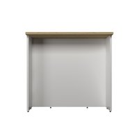 Bancada Ilha Cozinha PH 3068 Évora 120cm Branco/Carvalho Nature - Herval