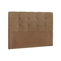 Painel de Cama Box Estofada Queen Clean Plus Suede Bege - Simbal