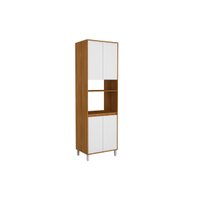 Paneleiro de Cozinha Denver PH 3115 c/ 4 Portas 70cm Freijo Rocks/Branco - Herval