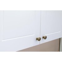 Kit de Cozinha Completa 7 Peças Americana (2Aéreos+2Balcões+1Paneleiro+2Complementos) C5P49 Branco - Henn