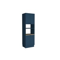 Paneleiro de Cozinha Évora PH 3128 c/ 4 Portas 70cm Azul - Herval