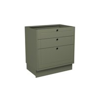 Balcão de Cozinha Évora PH 3120 c/ 3 Gavetas s/ Tampo 80cm Verde - Herval
